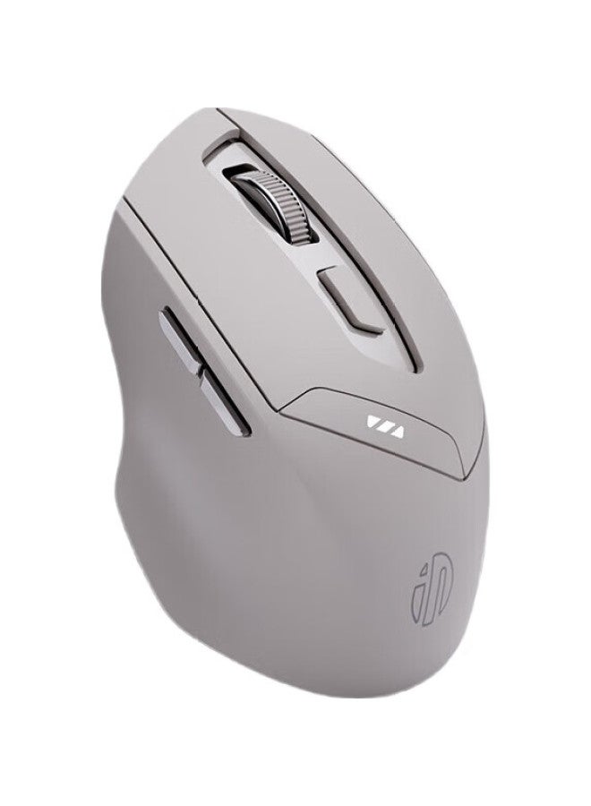 inphic ماوس در6 اللاسلكي بلوتوث، قابل لإعادة الشحن، هادئ، محمول، مريح، وضع مزدوج، وضع ثلاثي، متوافق مع اللابتوبات وآيباد، بيج - Image 2