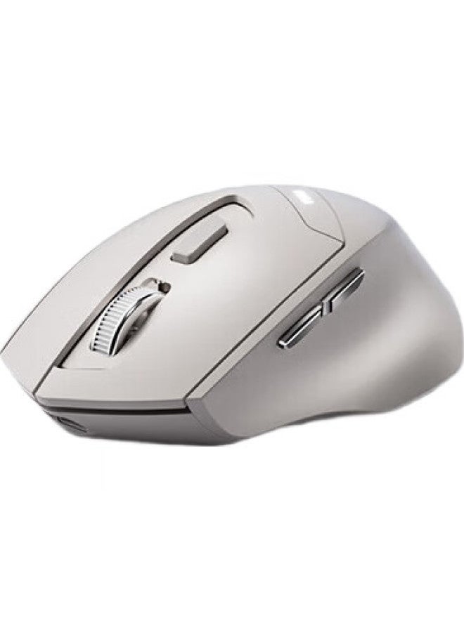 inphic ماوس در6 اللاسلكي بلوتوث، قابل لإعادة الشحن، هادئ، محمول، مريح، وضع مزدوج، وضع ثلاثي، متوافق مع اللابتوبات وآيباد، بيج - Image 1