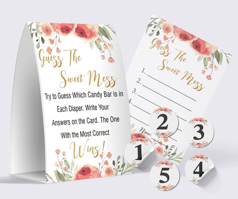 Pazag The Sweet Mess  Dirty Diaper gameBaby Shower Games The Sweet Name That Poogs007A - Image 1
