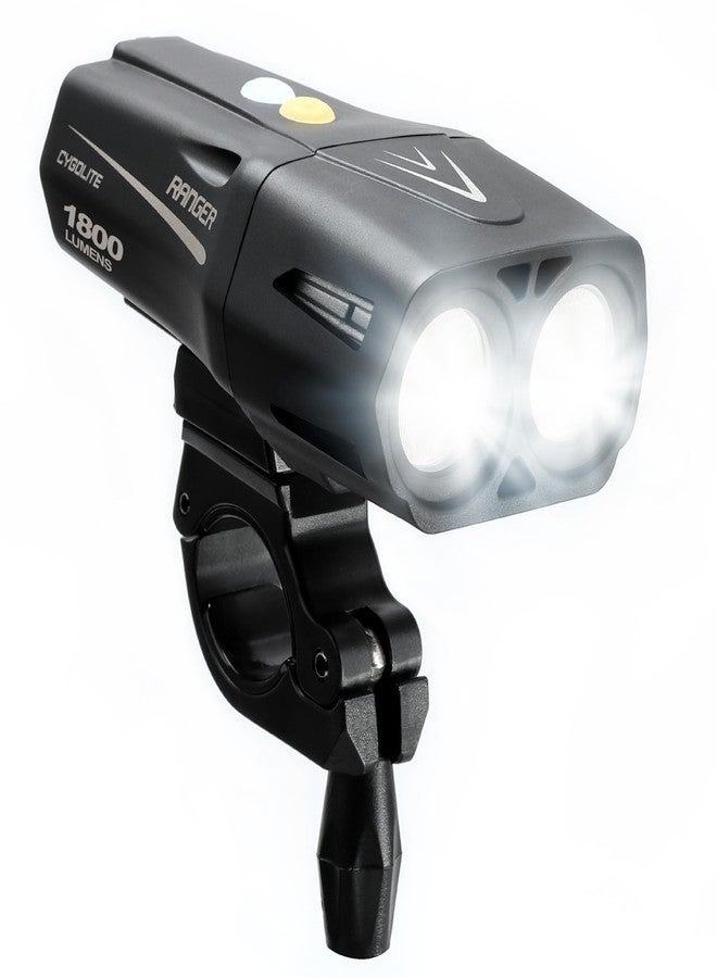 Cygolite Ranger 1,800 Lumen Endurance Bicycle Light- Ultra High Run Time- 9 Light Modes- Fine Tuneable Brightness- IP67 Waterproof- Hard Mount- USB Rechargeable- Road & Mountain - Image 1