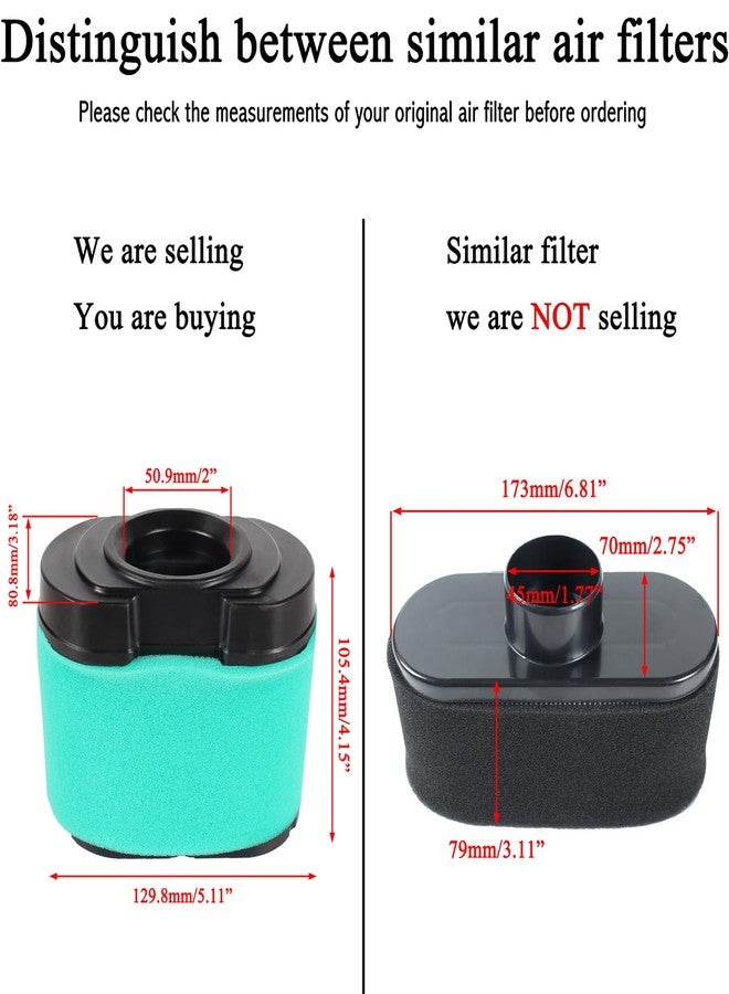Pro Chaser Air Filter Oil Filter Tune Up Kit for Husqvarna MZ61 Z254 Z246I Z246 RZ46I MZ6128 RZ4222F YTH26V54 YTH22V42LS 2348LS 2246LS Z4824 Mower Lawn Tractors - Image 3
