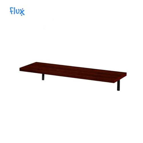 flux Floating Wall Shelf for Living Room Wall Mount Wall Shelves Book Shelves for Wall, Room Kitchen, Bathroom, Bedroom and Home Decor (Pack of 1) (Rustic Red) - Image 2