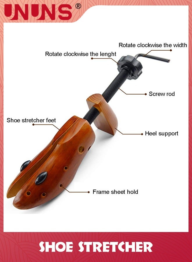 UNUNS Shoe Stretcher,1 pair of adjustable widened boots with support, suitable for men and women with thick feet  - Image 2