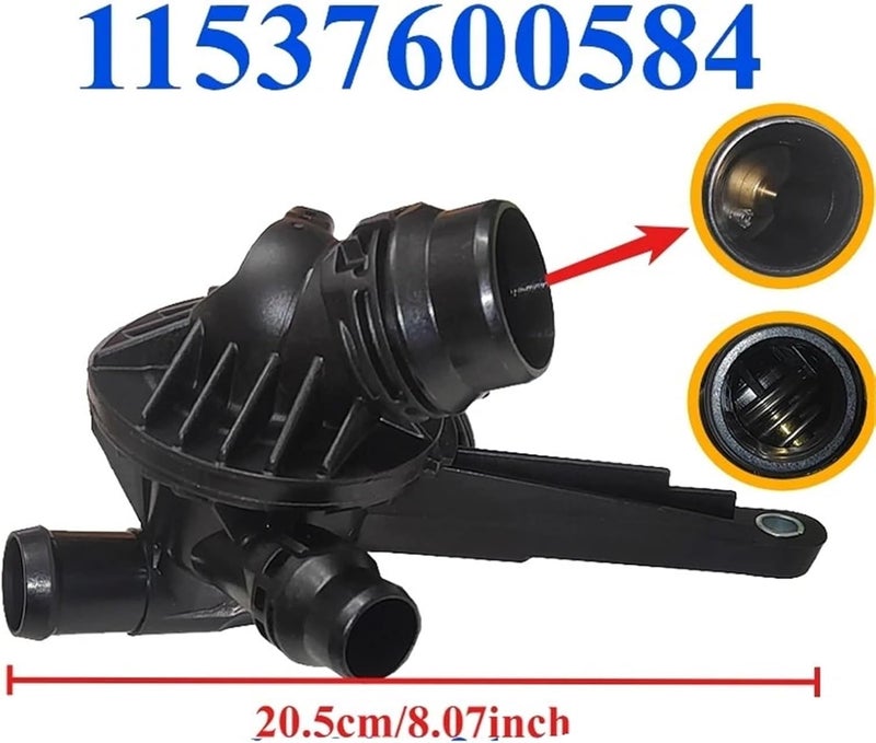 ترموستات محرك السيارة لسيارات بي إم دبليو 114i 116i 118i 120i 316i 320i F20 F21 F30 F31 F80 105 درجة مئوية 11537600584 7600584 مجموعة سكن ترموستات سائل تبريد المحرك - Image 3