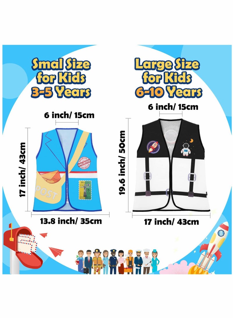 Y&D 10pcs Dress Up Clothes, Community Helper Vest, Career Costumes, Cosplay Cloth, Occupation Pretend Play Costume - Image 5