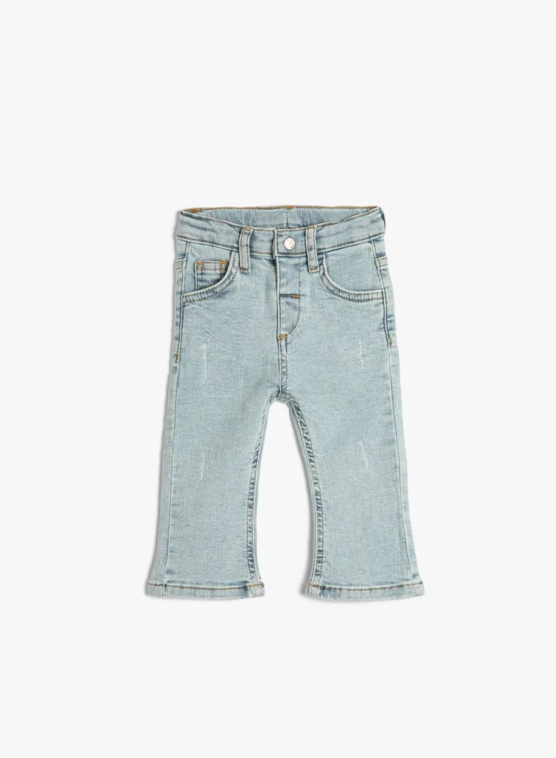 KOTON Flare Jean - Pockets Cotton