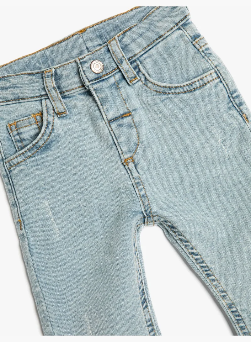 KOTON Flare Jean - Pockets Cotton