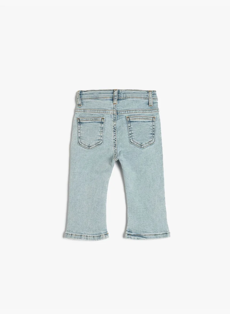 KOTON Flare Jean - Pockets Cotton