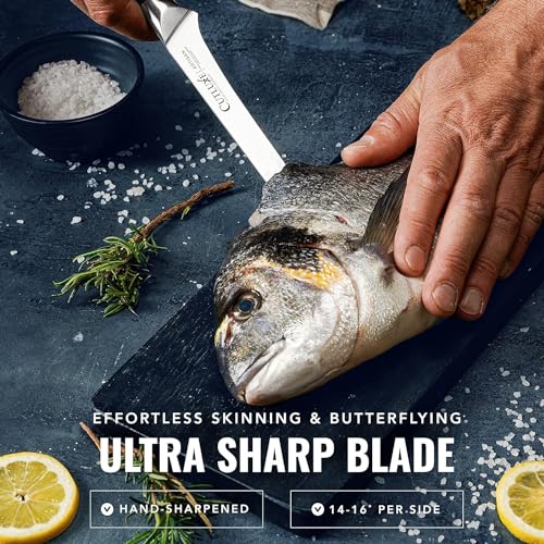 Cutluxe Boning Knife – 6" Razor Sharp Fillet – High Carbon German Steel – Full Tang Ergonomic Handle Design – Artisan Series - Image 3