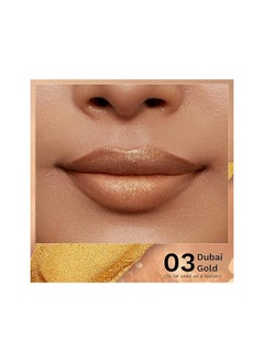 PILGRIM Pilgrim Glitter Lipstick For Women 4.2gm | Dubai Luxe Lifestyle - Dubai Gold Shade | Lipstick Infused with Vitamin E & Olive Oil | Glitter Formula With Matte Finish | Non Drying | All Skin Types  - Image 2