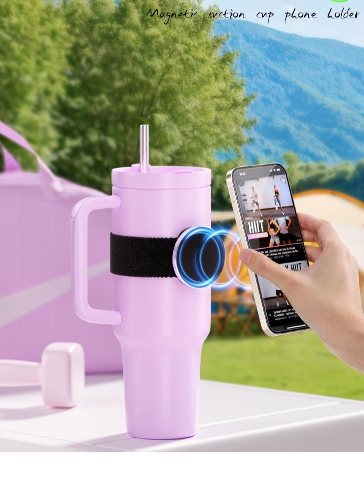 MagSafe Magnetic Phone Holder - Outdoor Bicycle Wrist Strap, Portable Lazy Magnetic Phone Holder, Perfect for Sports and Travelling, Easily Attach Your Phone, Free Phone Safety Strap, Powerful Magnet Attractor Sheet  - Image 3