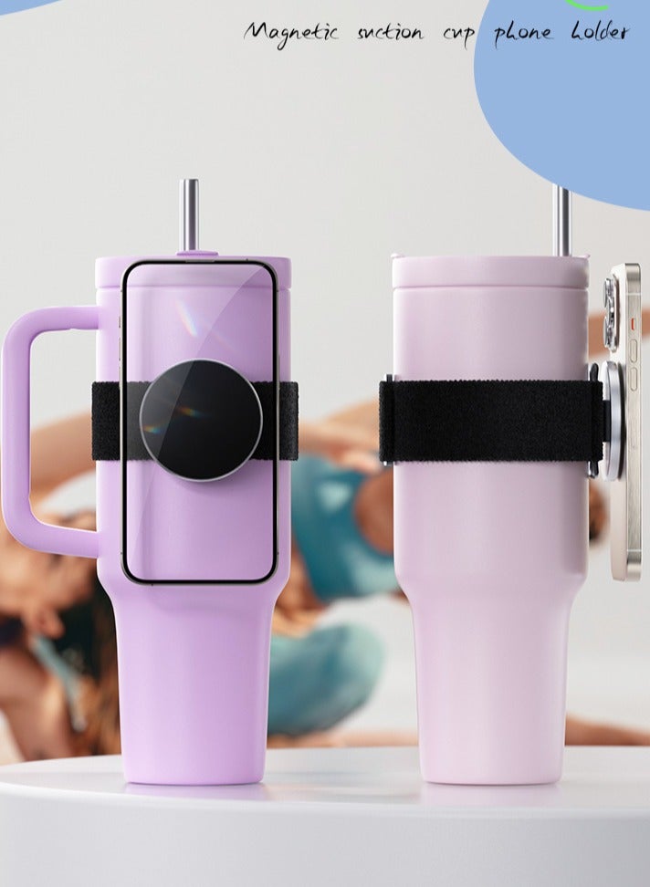 MagSafe Magnetic Phone Holder - Outdoor Bicycle Wrist Strap, Portable Lazy Magnetic Phone Holder, Perfect for Sports and Travelling, Easily Attach Your Phone, Free Phone Safety Strap, Powerful Magnet Attractor Sheet  - Image 4