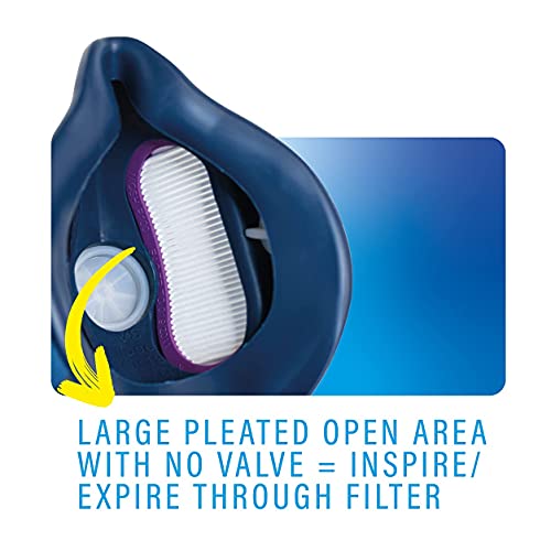GVS ELIPSE Elastomeric Half Mask Respirator with Source Control with Replaceable and Reusable Filters Included, size S/M - Image 5