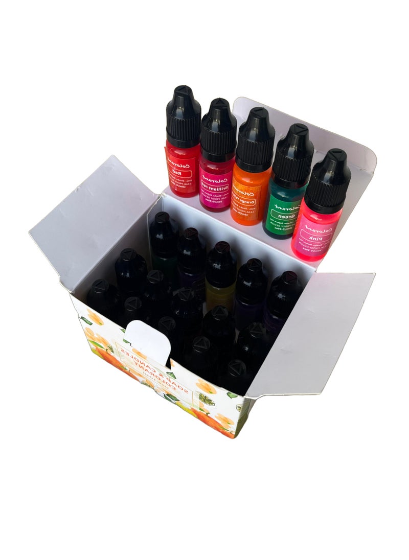Genetic 20 Colors Dyes Pigments For Candle and Soap and Epoxy Making  - Image 3