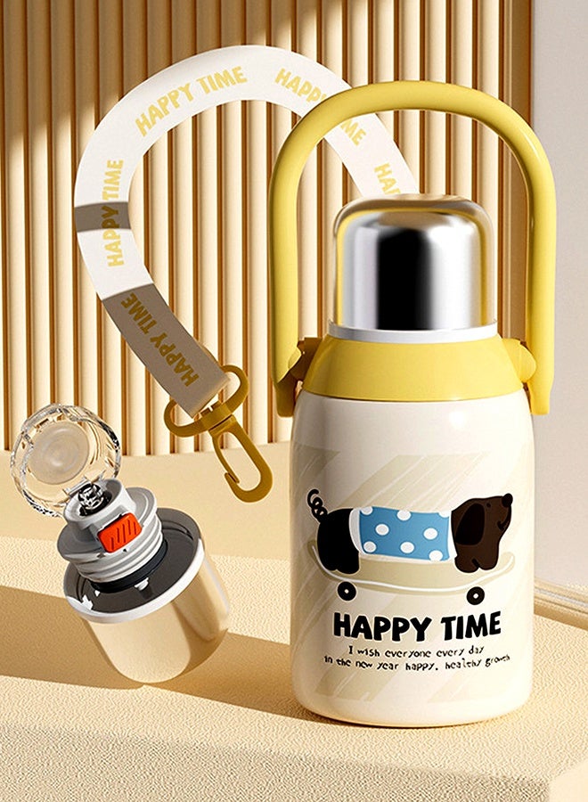LITTLE SURPRISE BOX Little Surprise Box, Dachshund Puppy Yellow Stainless Steel Premium Insulated Water Bottle, 800ml - Image 4