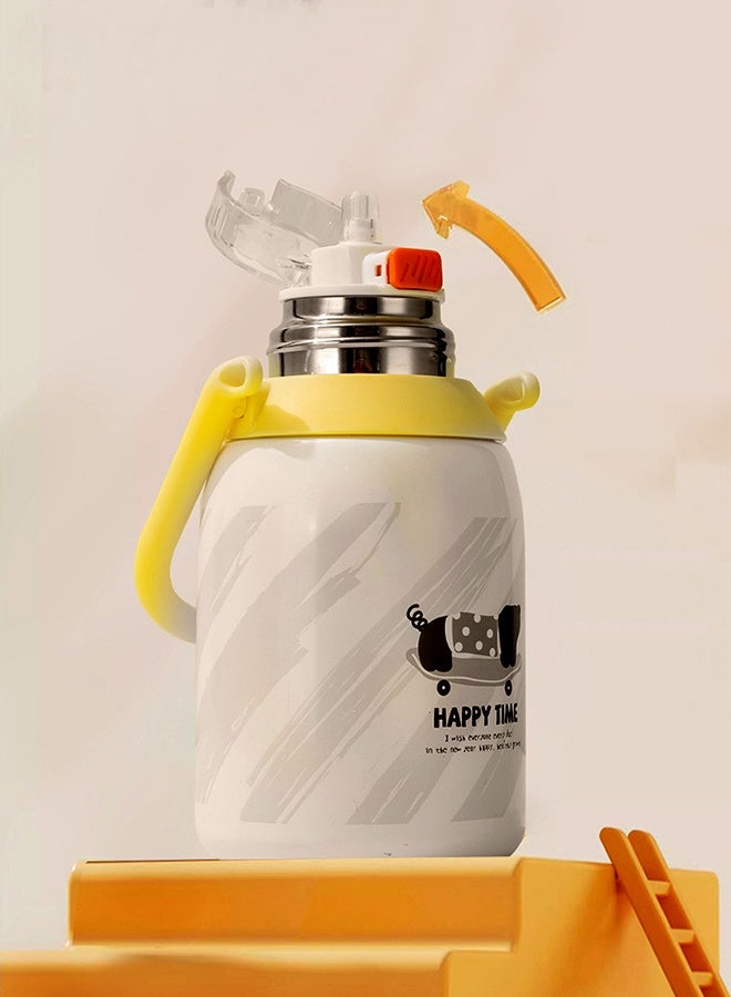 LITTLE SURPRISE BOX Little Surprise Box, Dachshund Puppy Yellow Stainless Steel Premium Insulated Water Bottle, 800ml - Image 5