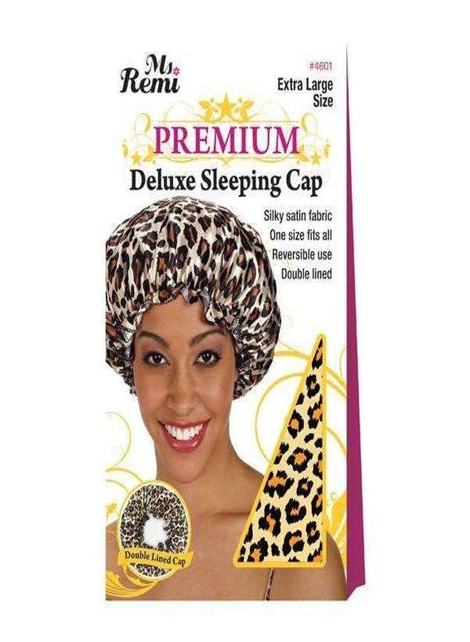 Annie Premium Deluxe Sleeping Cap Leopard Pattern Universal Size (Extra Large Size #4601