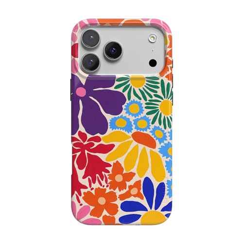 Casely iPhone 17 Pro Case | Flower Patch | Multi-Color Floral | Compatible with MagSafe | Classic Ultra Slim Design - Image 1