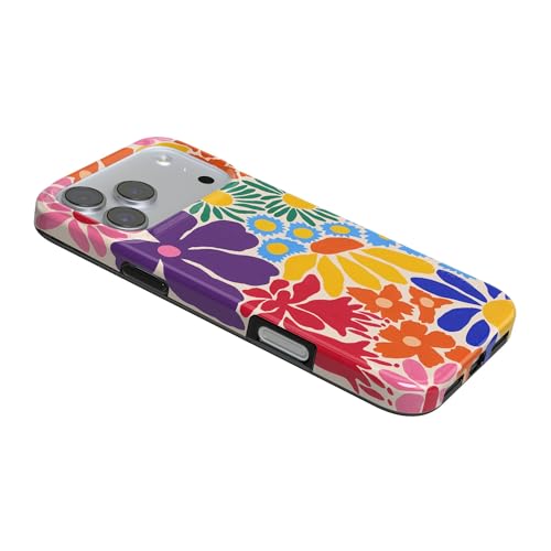 Casely iPhone 17 Pro Case | Flower Patch | Multi-Color Floral | Compatible with MagSafe | Classic Ultra Slim Design - Image 3