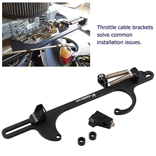 RYANSTAR RACING Ryanstar Throttle Cable Bracket 4150 4160 Series throttle brackets Billet Adjustable Aluminum Black - Image 2