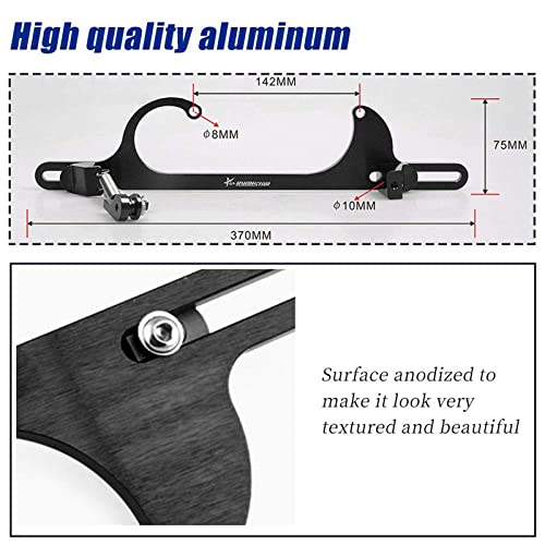 RYANSTAR RACING Ryanstar Throttle Cable Bracket 4150 4160 Series throttle brackets Billet Adjustable Aluminum Black - Image 5