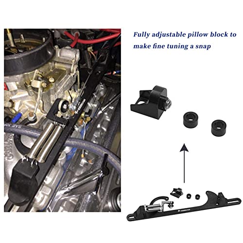 RYANSTAR RACING Ryanstar Throttle Cable Bracket 4150 4160 Series throttle brackets Billet Adjustable Aluminum Black - Image 4