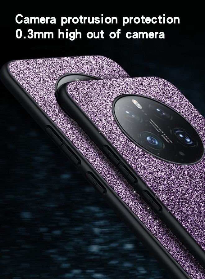 GROIC Case for Huawei Mate 50 Pro 6.74" Glitter Case, Cute Bling Sparkle Cover Anti-Scratch Slim Fit Shockproof Protective Phone Cases, Full-Body Bumper Purple - Image 5