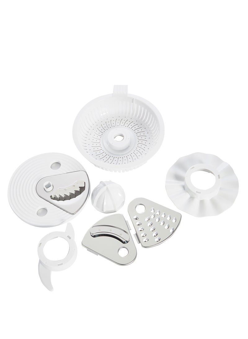 Admiral 1.5L Food Processor with 800W Motor, Multi-Function Shredding, Slicing, Kneading, Whisking, Juicing & Blending – Model ADFP9081 (White) 1.5 L 800 W ADFP9081 White - Image 5