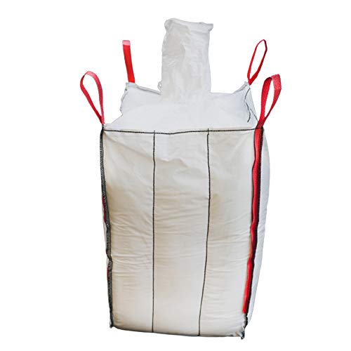 JumboBagShop Polypropylene FIBC Baffle Bag 1000kg Capacity | Shape Retaining Design, Moisture & UV Protected Bulk Bags for Storing Dry Items, Agriculture Use | Spout Top, Flat Bottom (105x105x90CM) - Image 3