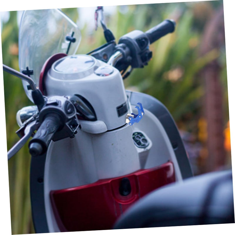 Blue Motorcycle Helmet Hook Hanger for Secure and Convenient Helmet Bag Storage - Image 5