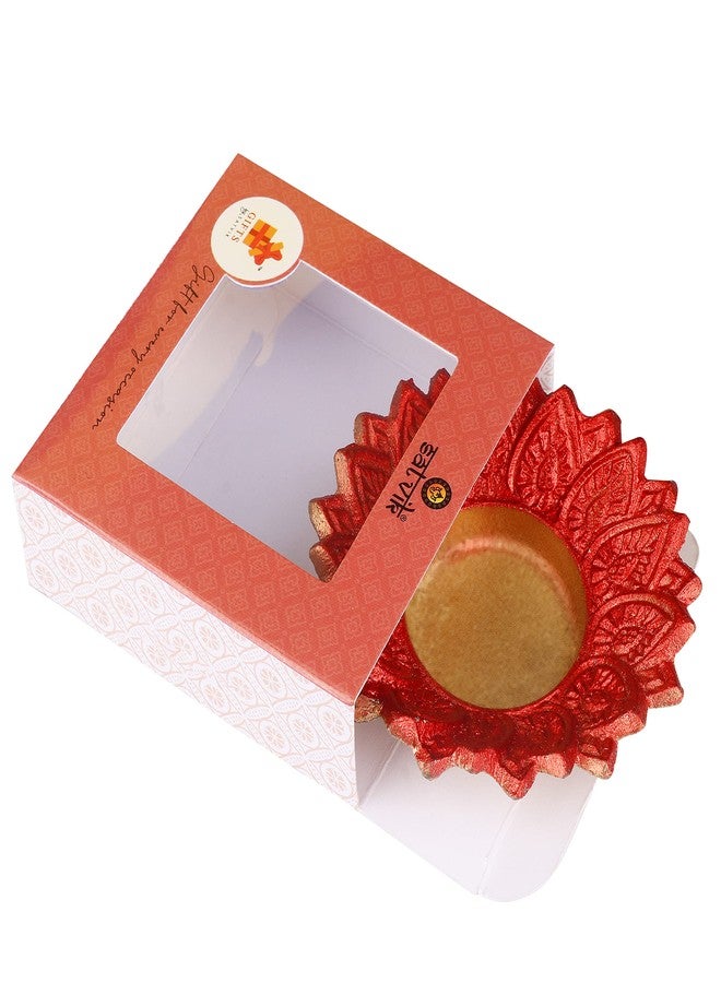 SATVIK STORE ساتفيك، 6 قطع، مصباح زيتي متعدد الألوان على شكل زهرة اللوتس، حامل شموع، مصباح زيتي، مناسب لديكور المنزل الهندي الداخلي (ماندير) أو كهدية تذكارية لحفلات ديوالي أو البوجان أو البوجا أو المكتب أو أي مناسبة أخرى. - Image 5