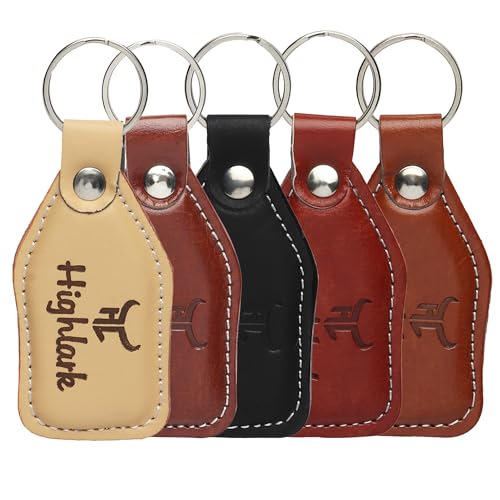 Highlark Signature Leather Finish Keychain for Men & Women | Durable Metal Key Holder for Car and Bike Keys | Elegant Everyday Accessory - Image 3