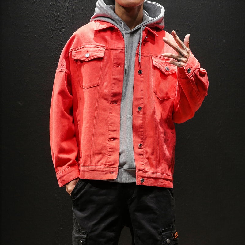Autumn Men'S Jacket 2019 New Japanese Large Size Men'S Denim Coat Trendy Loose Boys Jacket - Image 5