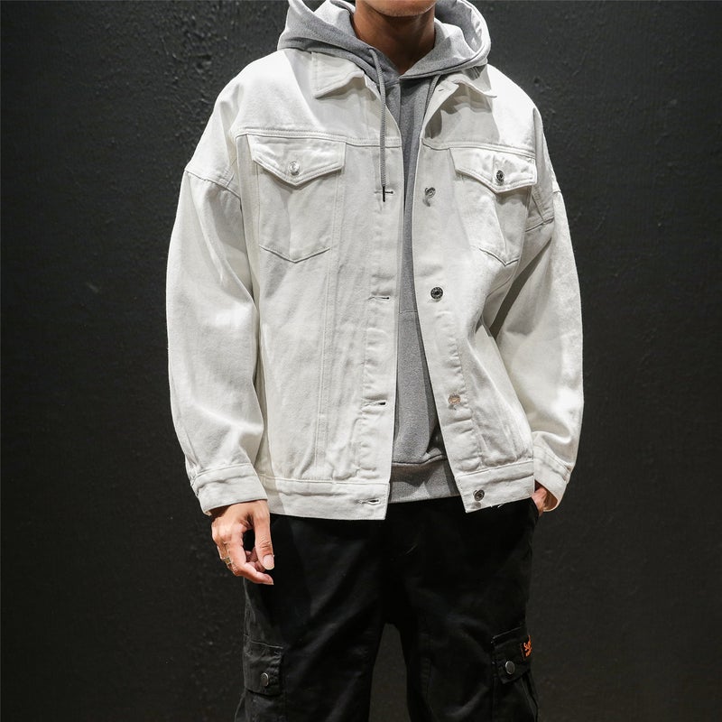 Autumn Men'S Jacket 2019 New Japanese Large Size Men'S Denim Coat Trendy Loose Boys Jacket - Image 3