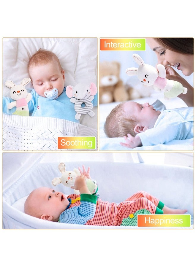 FPVERA Baby Rattles 0-6 Months: Soft Rattle Toy For Babies Newborn Sensory Toys, Baby Developmental Toys 0-3 Months Plush Stuffed Animal Rattle Toy For Infants Toddlers Boys Girls Shower Gift - Image 4