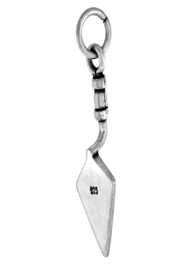 سابرينا سيلفر قلادة صغيرة من الفضة الإسترلينية على شكل مجرفة، أداة أثرية، طولها 18 بوصة، BX_19 - Image 3