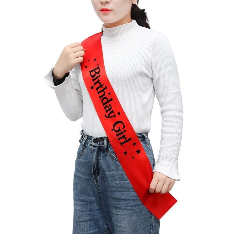 Selibration شريط عيد الميلاد للبنات مطبوع (وردي-أحمر) للأطفال، الفتيات، الزوجة، عيد الميلاد، احتفال الذكرى، الحفلات واحتياجات الفعاليات (عبوة من 1 قطعة) - Image 1