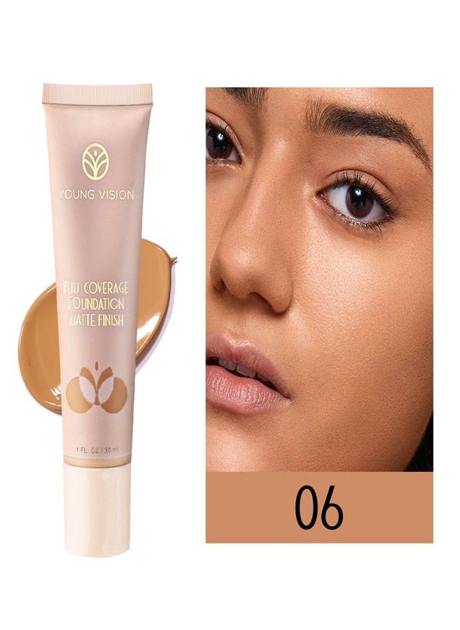 YOUNG VISION Liquid Luminous Foundation,Full Coverage Finish,Matte,Hydrating And Embellishing The Skin No.06  - Image 1