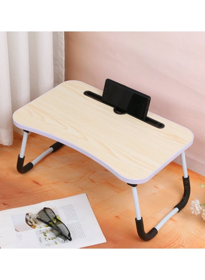 مكتب كمبيوتر محمول قابل للطي مع فتحة للتابلت 50 × 30 سم - Image 2