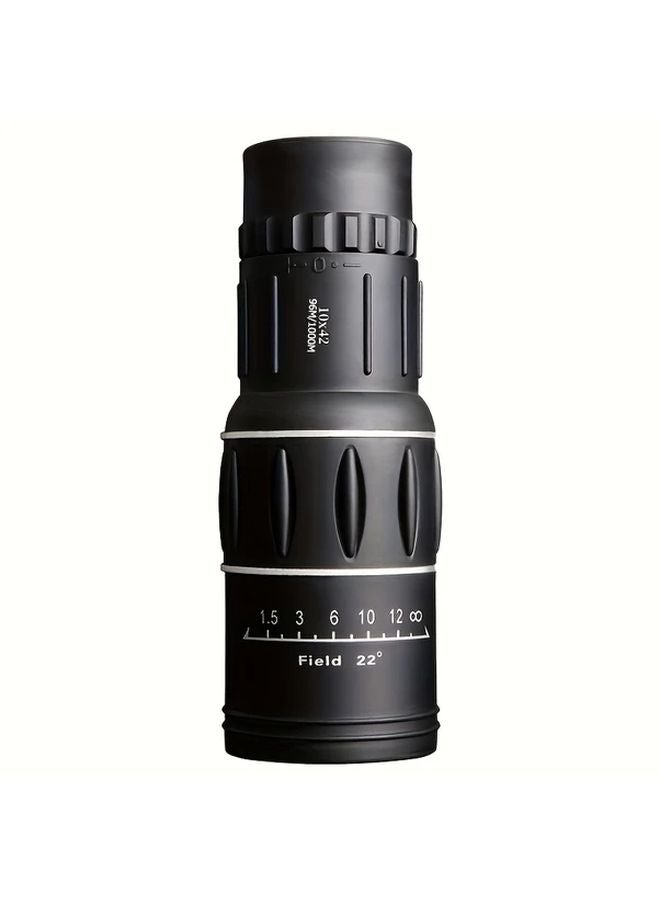 Black Monocular 10x42 High Definition FMC Coated Lens for Outdoor Hiking Camping Hunting - Image 1