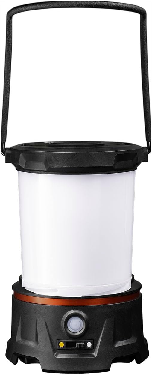 Coast COAST EAL40R 2500 Lumen Rechargeable Emergency Camping Lantern with Red Flashing Mode Carabiner Diffuser Foldeable Handle Moonglow Low Mode Illuminated Power Button USBC Power Bank  - Image 1