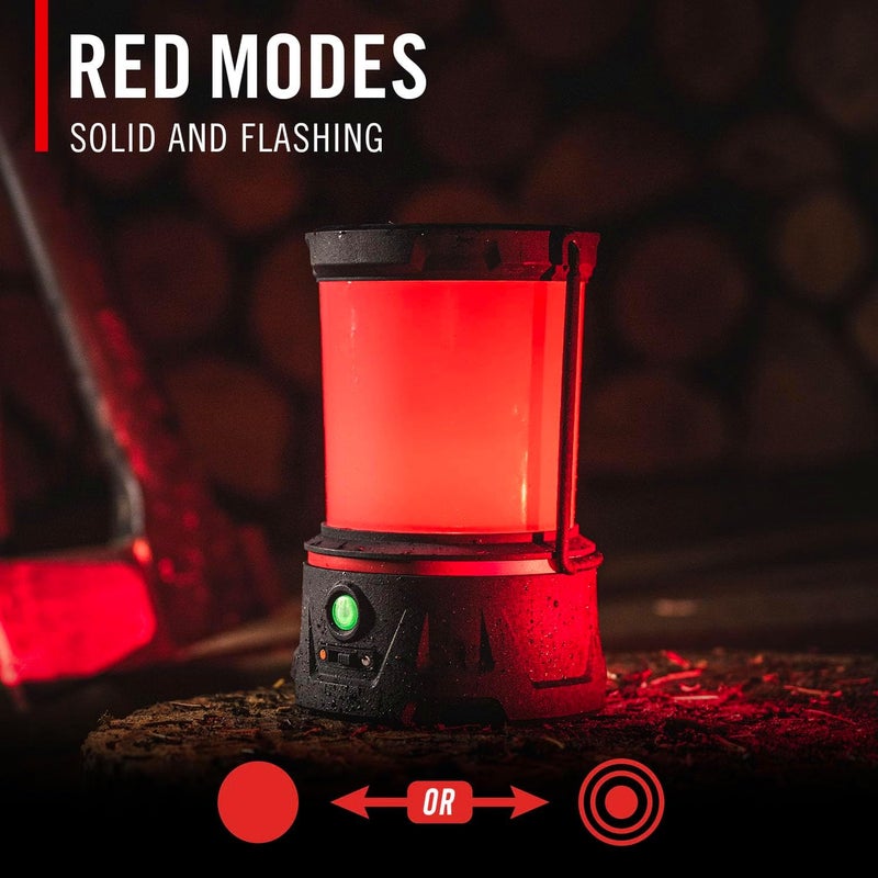 Coast COAST EAL40R 2500 Lumen Rechargeable Emergency Camping Lantern with Red Flashing Mode Carabiner Diffuser Foldeable Handle Moonglow Low Mode Illuminated Power Button USBC Power Bank  - Image 5