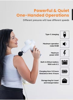ARES iPower Gun Massager 6 Speed Modes, 8 Interchangeable Massage Heads for Deep Tissue Relief And Muscle Recovery  - Image 4