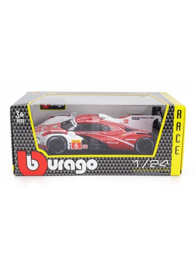 Bburago سيارة بوراگو بورش 963 مصنوعة من المعدن (1:24، أحمر/أبيض) - Image 1