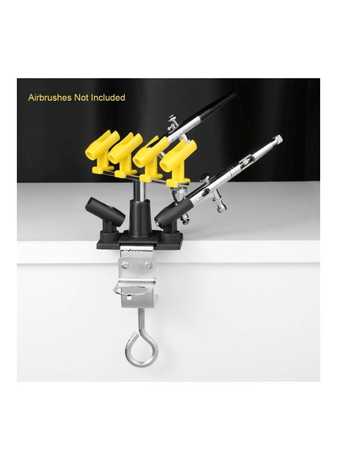 NIBEMINENT Airbrush Mount Kit Yellow/Silver/Black 21x7x14cm - Image 3