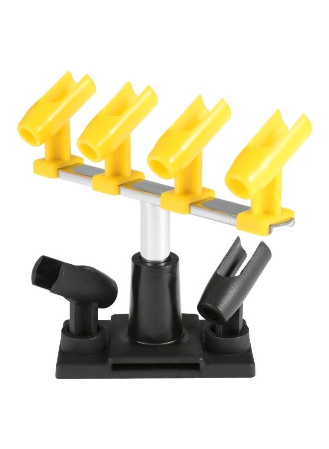 NIBEMINENT Airbrush Mount Kit Yellow/Silver/Black 21x7x14cm - Image 2