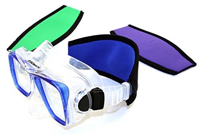 GetWetStore Padded Neoprene Mask Strap Cover for Scuba Diving & Snorkeling – Comfortable Strap Wrapper (Pink/Purple) - Image 3