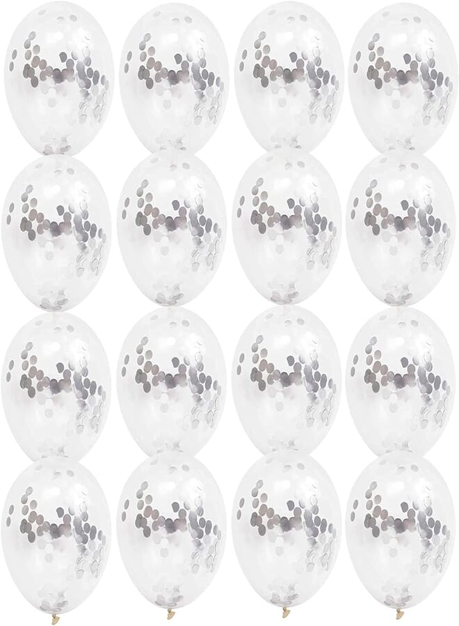 Secret 20pcs Birthday Party Balloon Set Glitter Sequins Confetti Latex Balloons