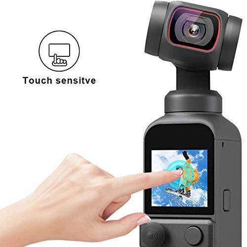 PCTC [4 pack] Lens+LCD Screen Protector Appliable for DJI Osmo Pocket 2 Camera, osmo pocket accessories 0.3mm 9H Hardness Ultra-Clear Tempered Glass Protector Film Guard Full Coverage Edge to Edge - Image 2