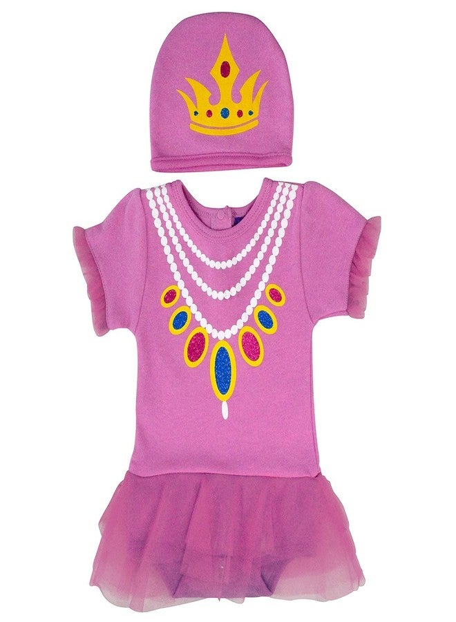 Sozo Baby-Girls Newborn Princess Bodysuit and Cap Set, Pink, 3-6 Months - Image 2